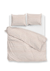 Dekbedovertrek Striscia Cream Tan 100% Katoen-Perkal
