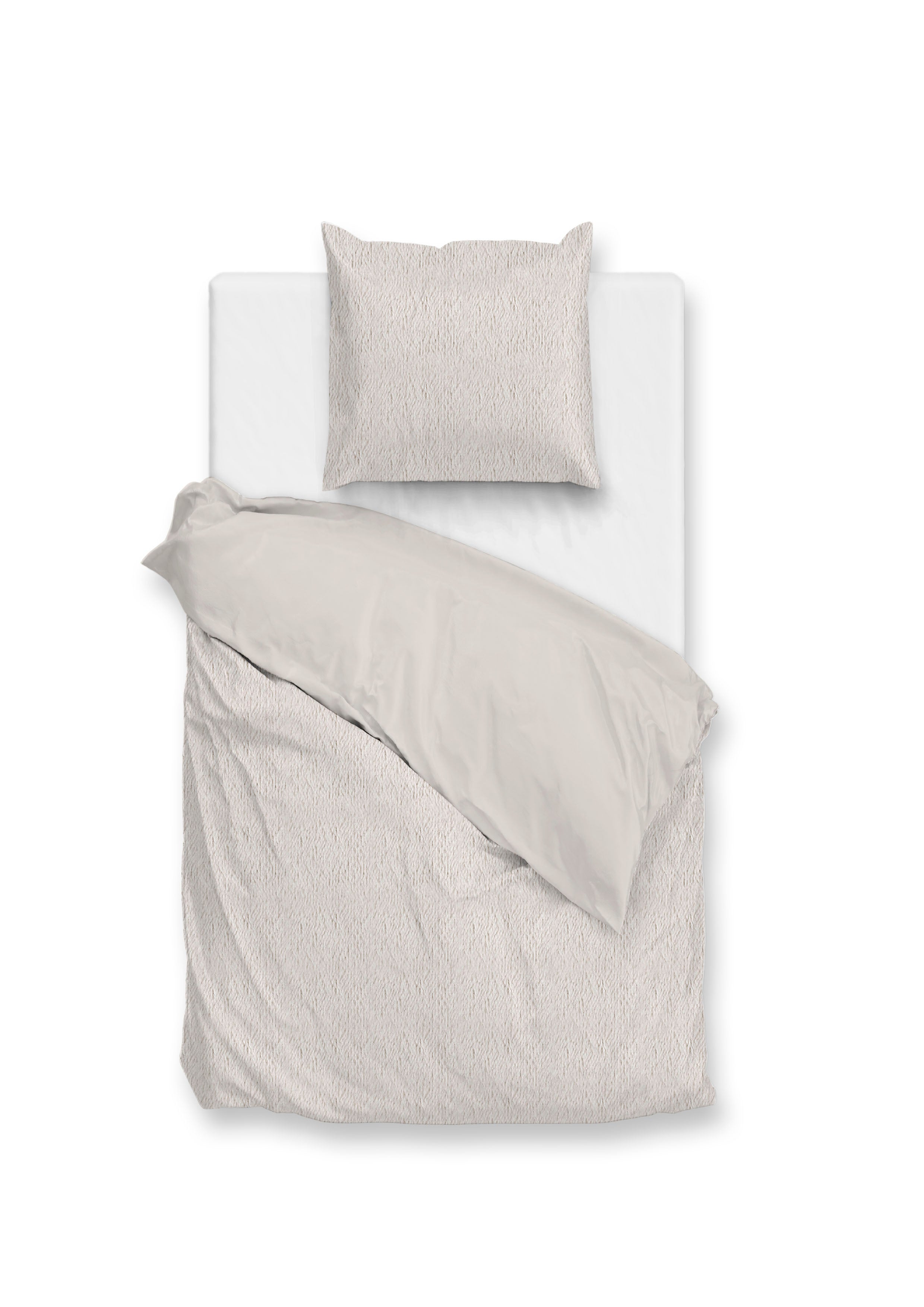 Zohome Dekbedovertrek Pile di Sherpa Off-White - 100% Microvezel - 140x200 cm