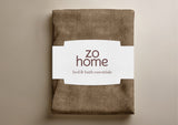 Zohome Dekbedovertrek Pile di Flanella Real Taupe - 100% Microvezel - 200x200-220 cm