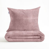 Zohome Dekbedovertrek Pile di Flanella Shady Pink - 100% Microvezel - 240x200-220 cm