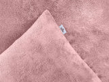 Zohome Dekbedovertrek Pile di Flanella Shady Pink - 100% Microvezel - 240x200-220 cm