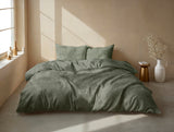 Zohome Dekbedovertrek Pile di Flanella Army Green - 100% Microvezel - 140x200 cm