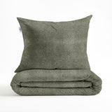Zohome Dekbedovertrek Pile di Flanella Army Green - 100% Microvezel - 140x200 cm