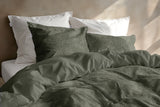 Zohome Dekbedovertrek Pile di Flanella Army Green - 100% Microvezel - 240x200-220 cm