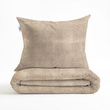Zohome Dekbedovertrek Pile di Flanella Forest Sand - 100% Microvezel - 140x200 cm