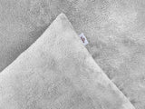 Zohome Dekbedovertrek Pile di Flanella Dove Grey - 100% Microvezel - 200x200-220 cm