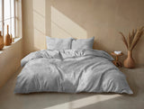 Zohome Dekbedovertrek Pile di Flanella Dove Grey - 100% Microvezel - 240x200-220 cm