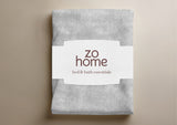 Zohome Dekbedovertrek Pile di Flanella Dove Grey - 100% Microvezel - 240x200-220 cm