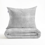 Zohome Dekbedovertrek Pile di Flanella Dove Grey - 100% Microvezel - 240x200-220 cm