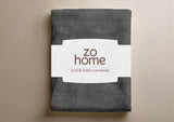 Zohome Dekbedovertrek Pile di Flanella Classic Antracite - 100% Microvezel - 140x200 cm