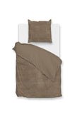 Zohome Dekbedovertrek Pile di Flanella Real Taupe - 100% Microvezel - 140x200 cm