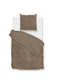 Zohome Dekbedovertrek Pile di Flanella Real Taupe - 100% Microvezel - 140x200 cm