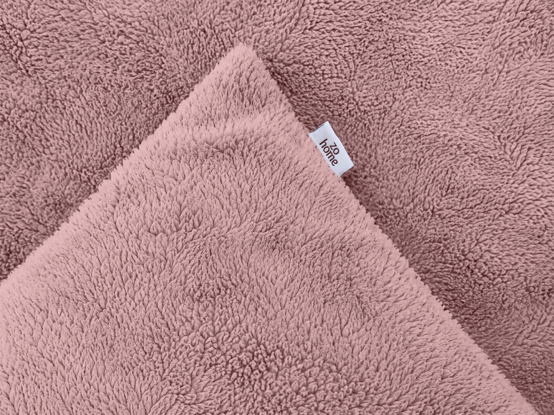 Zohome Dekbedovertrek Pile di Sherpa Shady Pink - 100% Microvezel - sfeer/detail 3