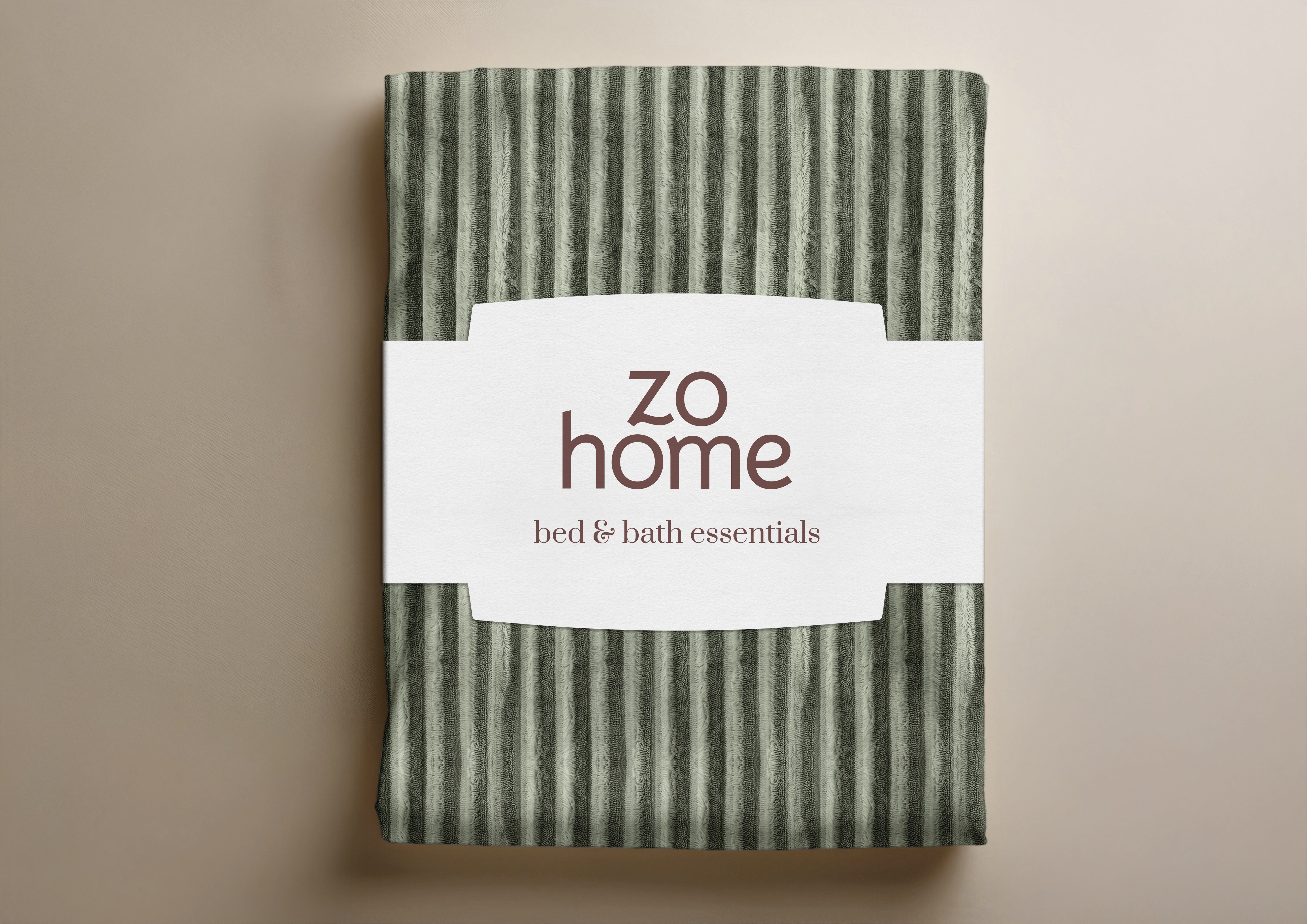 Zohome Dekbedovertrek Pile di Ribcord Army Green - 100% Microvezel - sfeer/detail 4