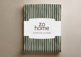 Zohome Dekbedovertrek Pile di Ribcord Army Green - 100% Microvezel - sfeer/detail 4