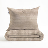 Zohome Dekbedovertrek Pile di Ribcord Forest Sand - 100% Microvezel - sfeer/detail 3