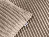 Zohome Dekbedovertrek Pile di Ribcord Forest Sand - 100% Microvezel - sfeer/detail 2
