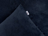Zohome Dekbedovertrek Pile di Flanella Navy Blue - 100% Microvezel - 140x200 cm