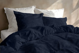 Zohome Dekbedovertrek Pile di Flanella Navy Blue - 100% Microvezel - 200x200-220 cm