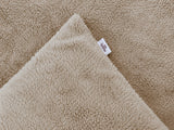 Zohome Dekbedovertrek Pile di Sherpa Forest Sand - 100% Microvezel - sfeer/detail 3