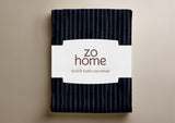 Zohome Dekbedovertrek Pile di Ribcord Navy Blue - 100% Microvezel - sfeer/detail 4