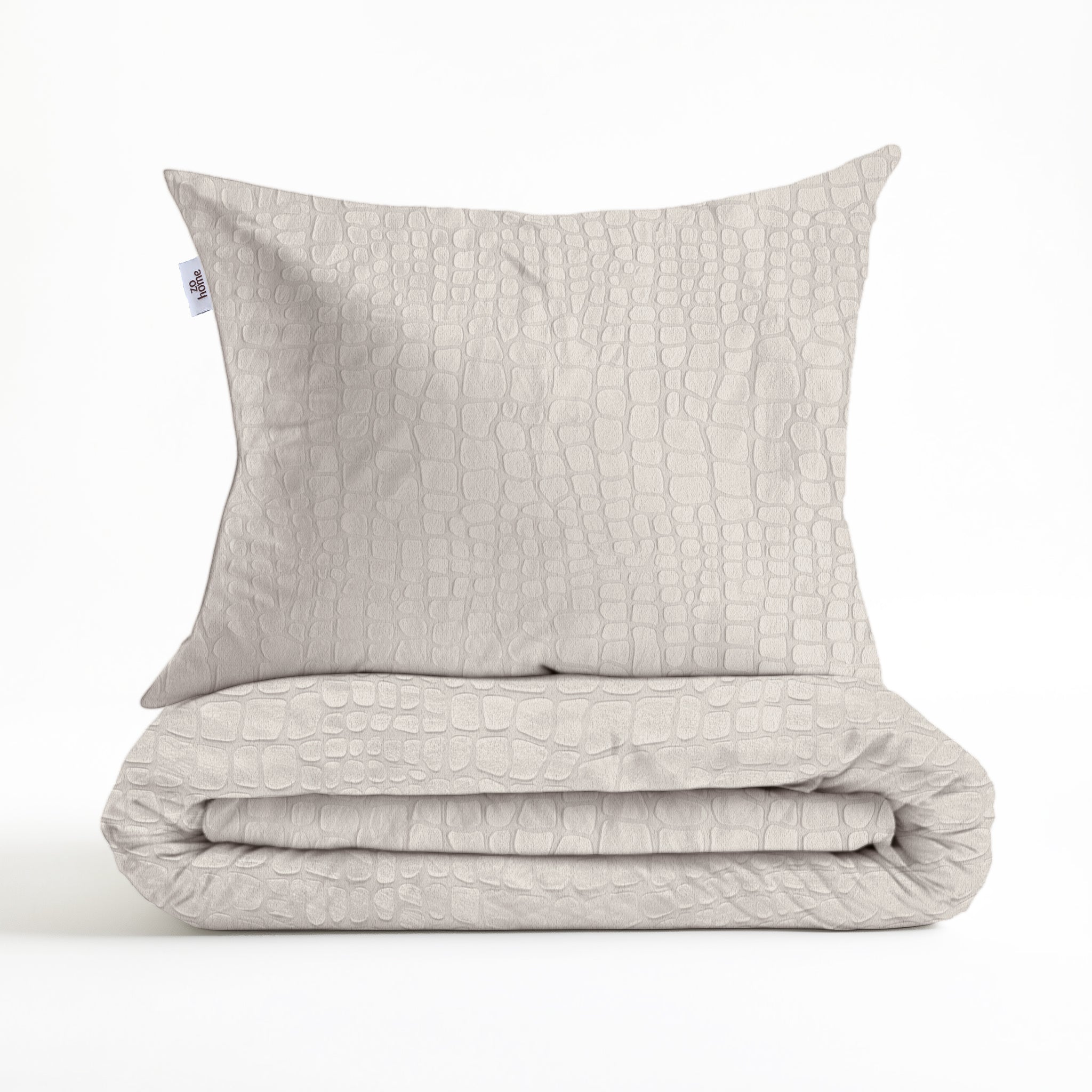 Zohome Dekbedovertrek Coccodrillo Off-White - 100% Microvezel - 200x200-220 cm