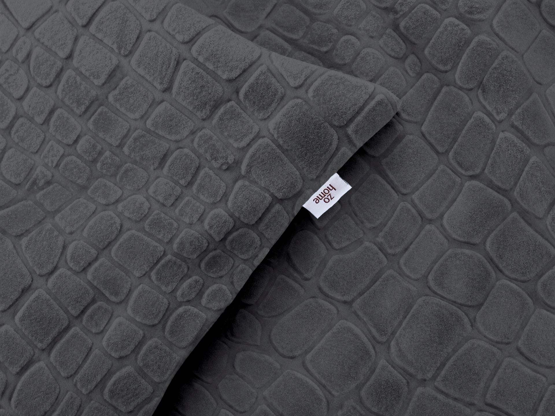 Zohome Dekbedovertrek Coccodrillo Classic Antracite - 100% Microvezel - 140x200 cm