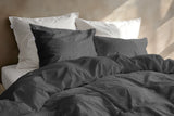 Zohome Dekbedovertrek Pile di Sherpa Classic Antracite - 100% Microvezel - sfeer/detail 2