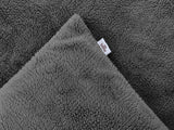 Zohome Dekbedovertrek Pile di Sherpa Classic Antracite - 100% Microvezel - sfeer/detail 3