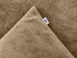 Zohome Dekbedovertrek Pile di Sherpa Real Taupe - 100% Microvezel - sfeer/detail 3