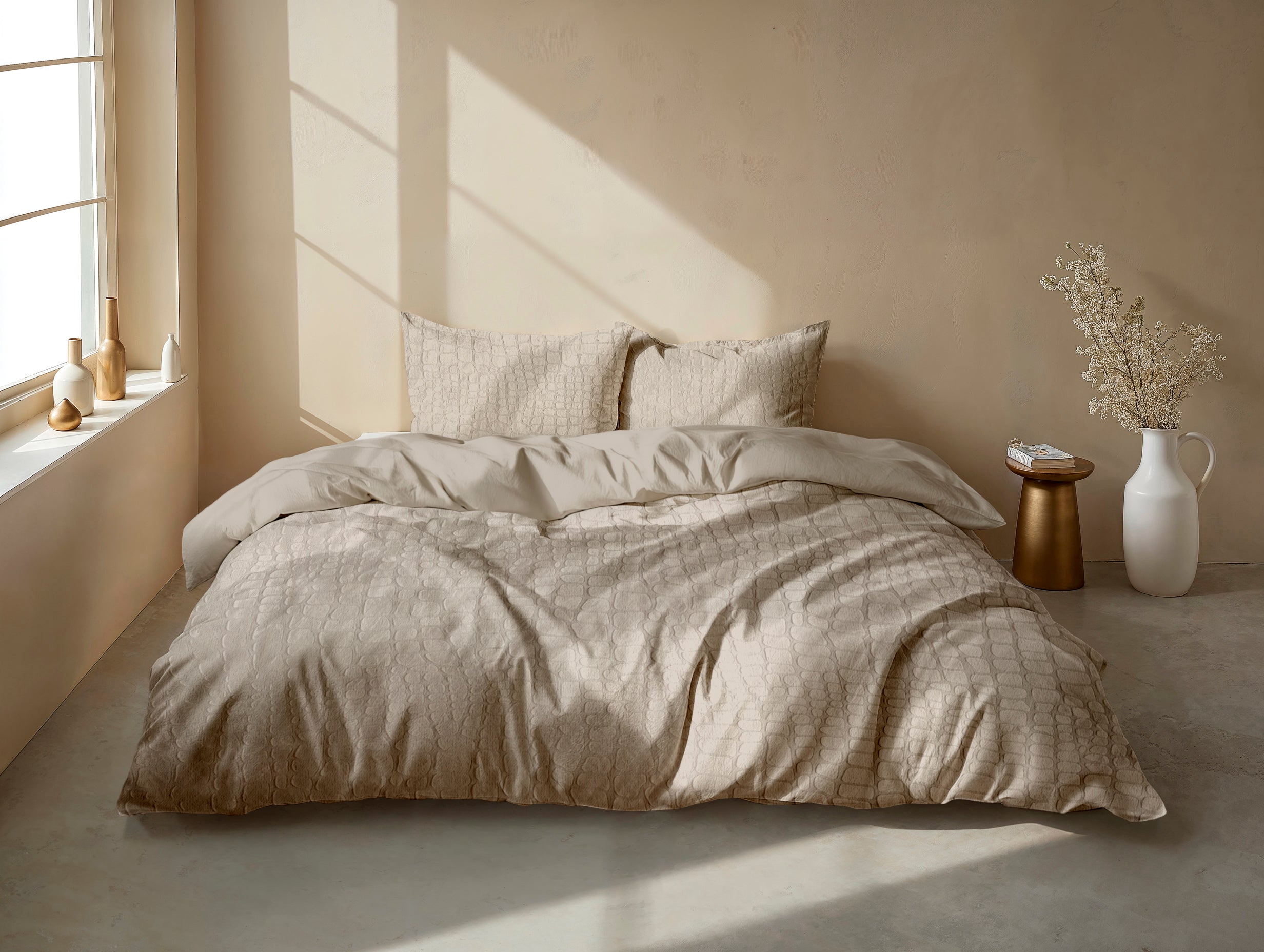 Zohome Dekbedovertrek Coccodrillo Forest Sand - 100% Microvezel - 200x200-220 cm