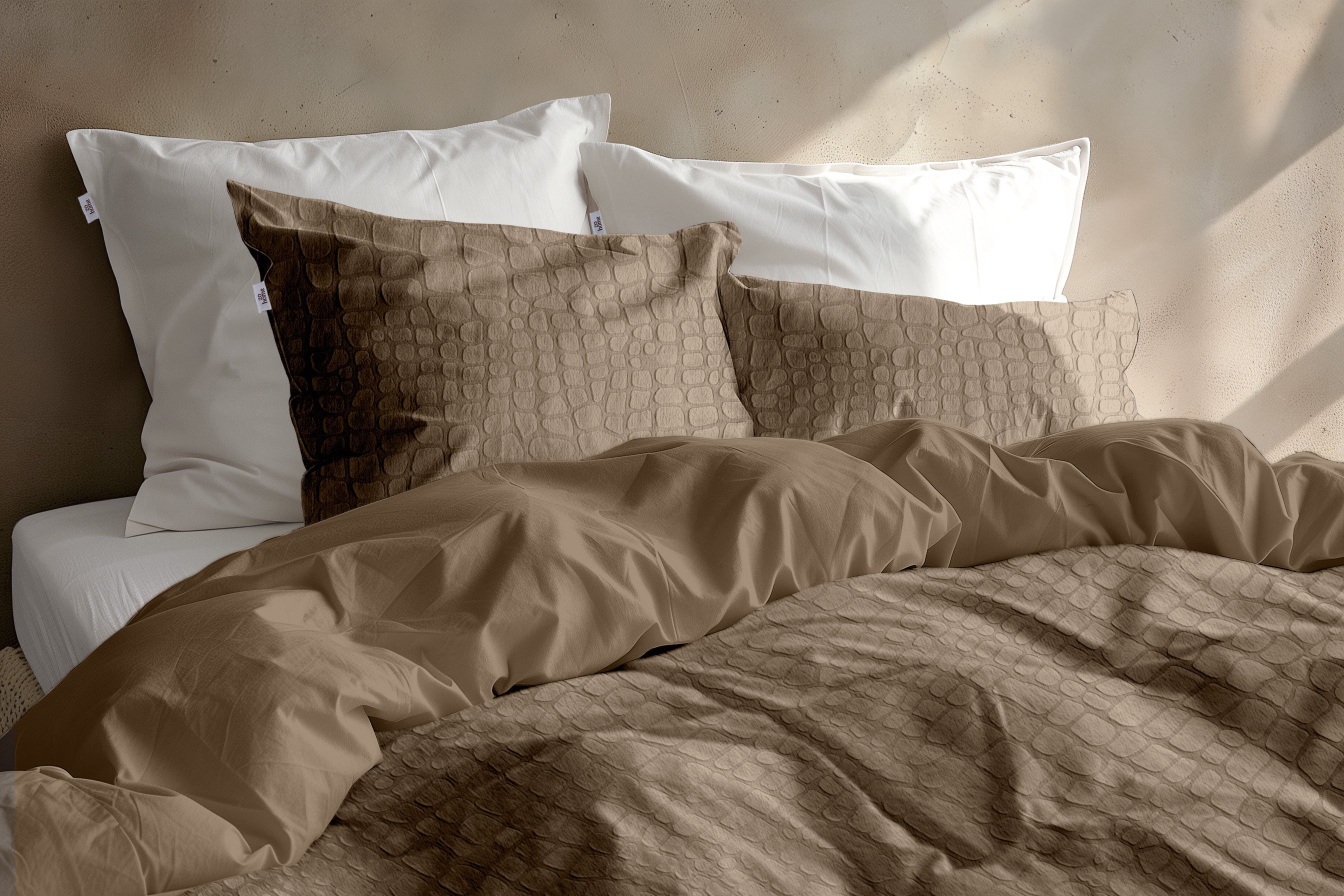 Zohome Dekbedovertrek Coccodrillo Real Taupe - 100% Microvezel - 200x200-220 cm