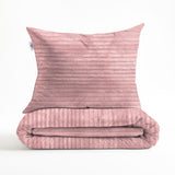 Zohome Dekbedovertrek Pile di Ribcord Shady Pink - 100% Microvezel - sfeer/detail 3