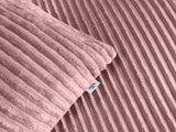 Zohome Dekbedovertrek Pile di Ribcord Shady Pink - 100% Microvezel - sfeer/detail 2
