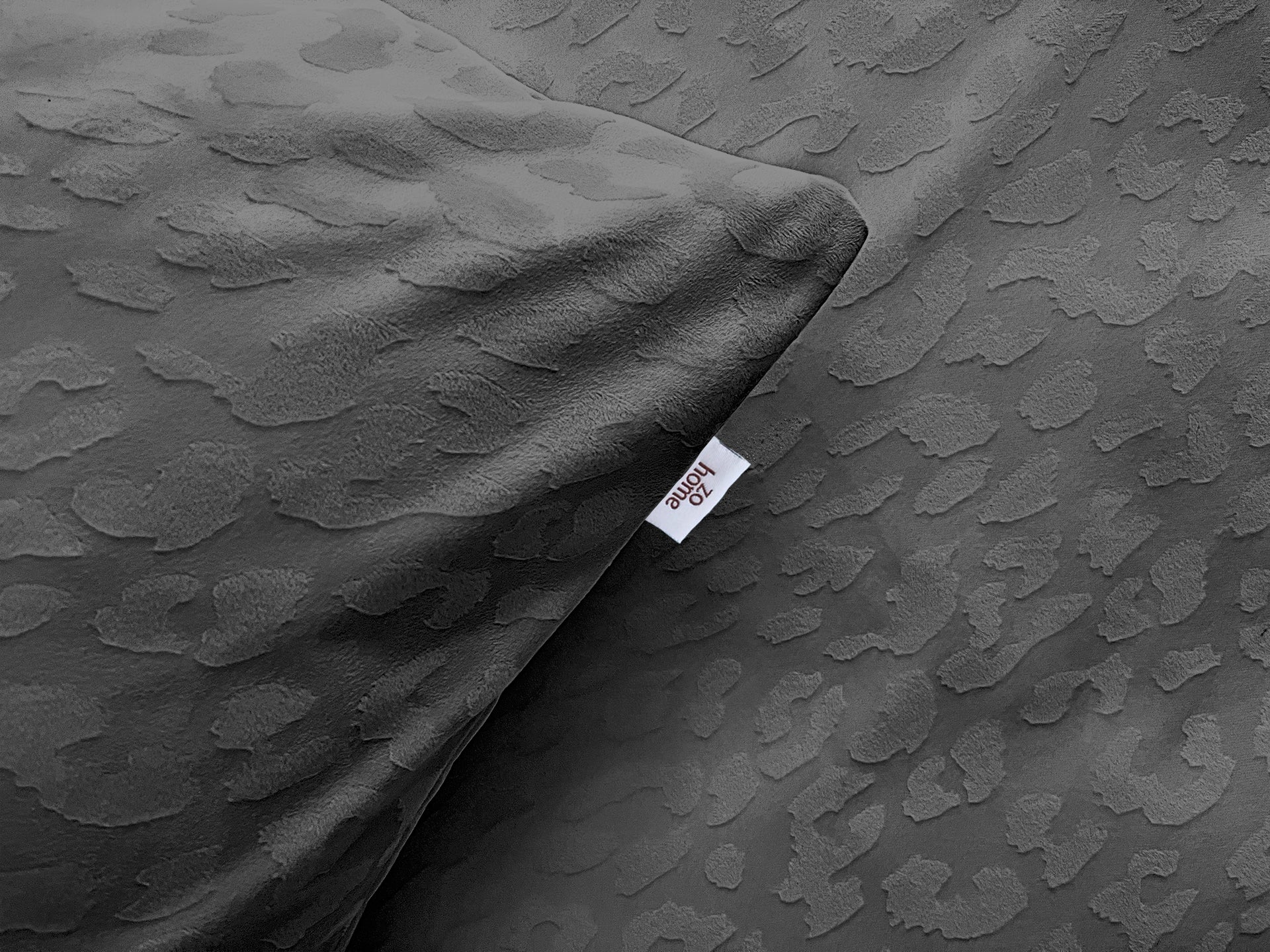 Zohome Dekbedovertrek Leopardo Classic Antracite - 100% Microvezel - 240x200-220 cm