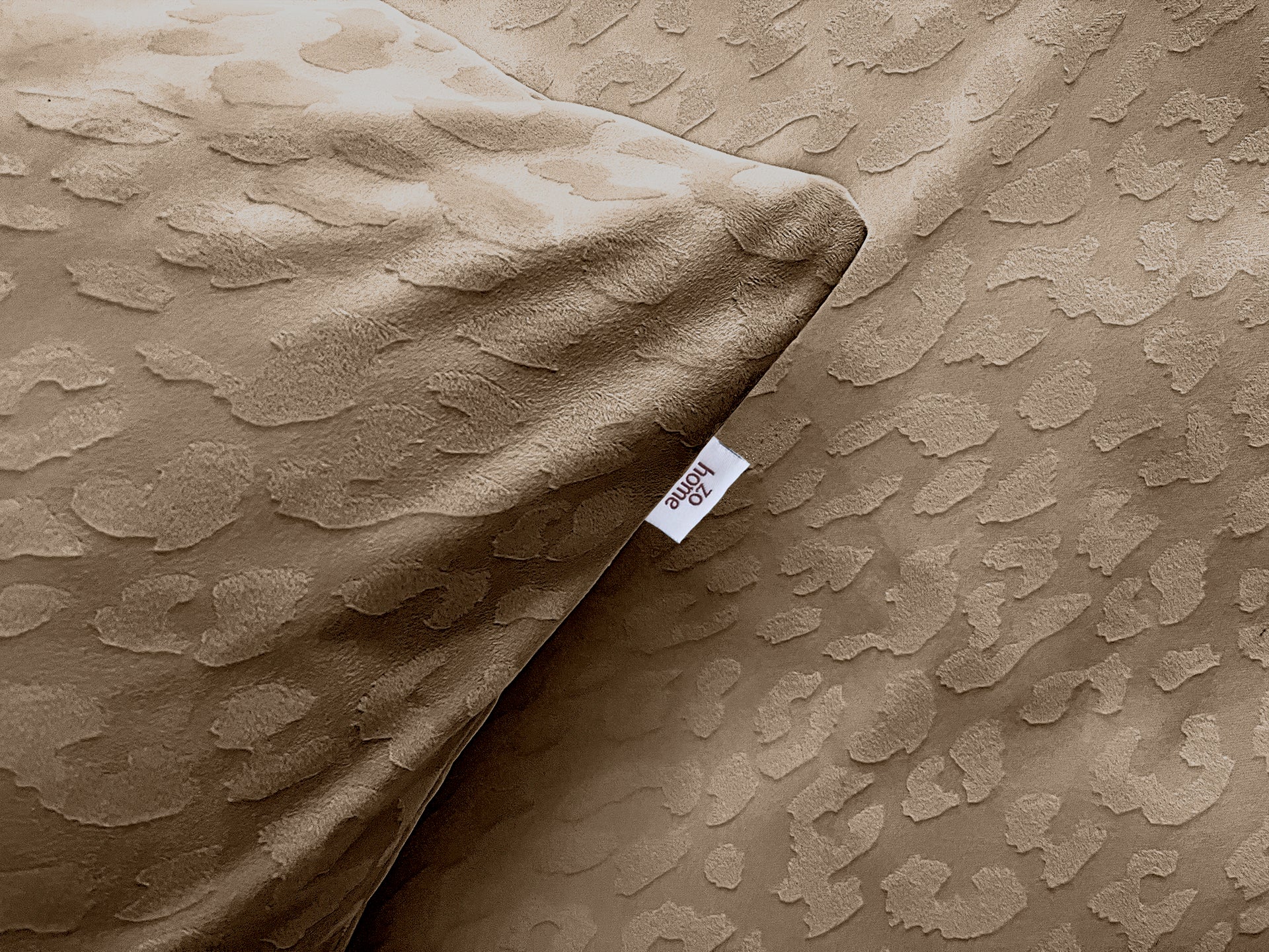 Zohome Dekbedovertrek Leopardo Real Taupe - 100% Microvezel - 200x200-220 cm