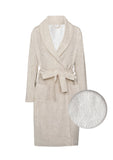 Badjas Paisley di Lino Sandy Beige - 100% Polyester