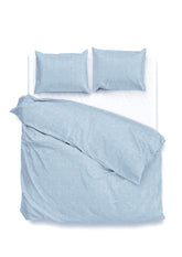 Dekbedovertrek Lino Sky Blue - 100% Katoen