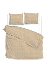 Dekbedovertrek Lino Tan Brown - 100% Katoen