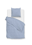 Zohome Dekbedovertrek Striscia di Lino Denim - 100% Katoen