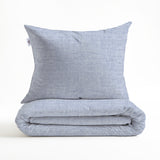 Zohome Dekbedovertrek Striscia di Lino Denim - 100% Katoen