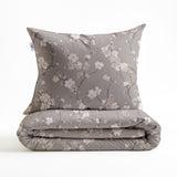 Dekbedovertrek Aria Grey - 100% Katoen-Flanel