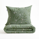 Dekbedovertrek Hedra Green - 100% Katoen-Flanel