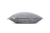 Kussensloop Lino Dark Grey - 100% Katoen
