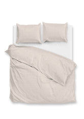 Dekbedovertrek Flanella di Lino Sandy Beige - 100% Katoen-Flanel
