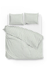 Dekbedovertrek Banda di Lino Moss Green - 100% Katoen