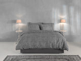 Dekbedovertrek Paisley di Lino Dark Grey - 100% Katoen