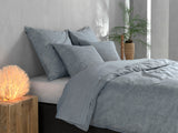 Dekbedovertrek Paisley di Lino Denim Blue - 100% Katoen