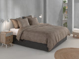 Dekbedovertrek Paisley di Lino Palm Taupe - 100% Katoen