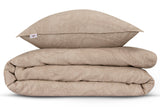 Dekbedovertrek Paisley di Lino Sandy Beige - 100% Katoen